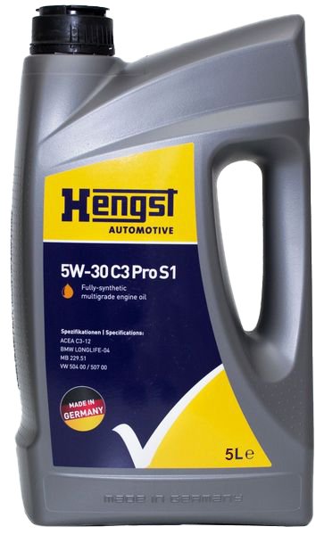 Моторное масло Hengst 5W-30 C3 Pro S1, 5л (Hengst: 639800000)